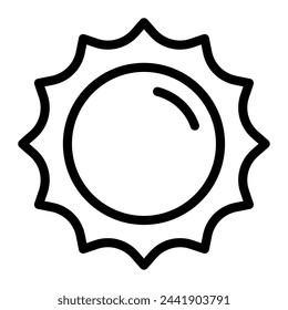 Sun ecology object icon illustration