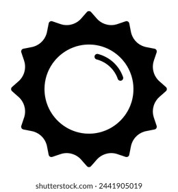 Sun ecology object icon illustration