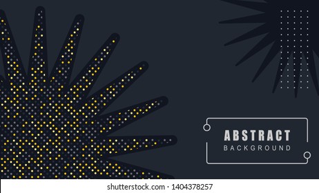 Sun Elegant decoration Abstract Black Background Vector