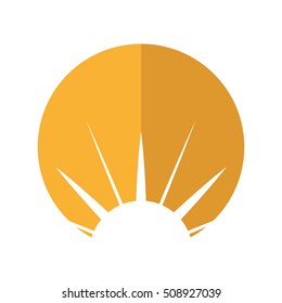 sun emblem isolated icon vector illustration design