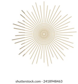 sun embroidery sequins for fashion, textile prints vector