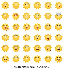 Sun Emoticons