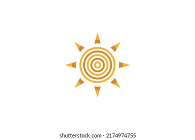 Sun Energy Colored Logo Vector