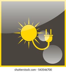 Sun energy Icon.