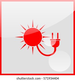 Sun energy Icon.