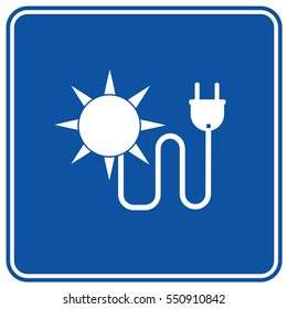 Sun energy icon design,clean vector