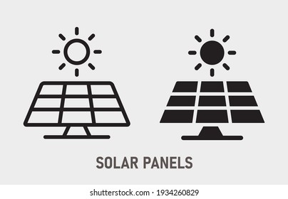 Sun energy icon. Vector illustration isolated on white. - Shutterstock ID 1934260829