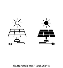Sun energy icon. Vector illustration isolated color editable