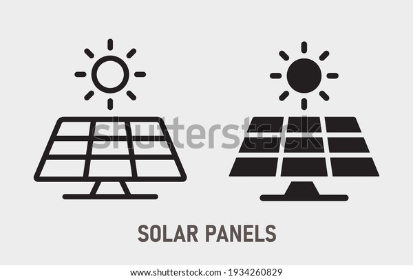 Sun
energy icon. Vector illustration isolated on
white.