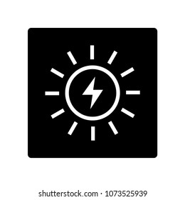 sun energy icon vector template