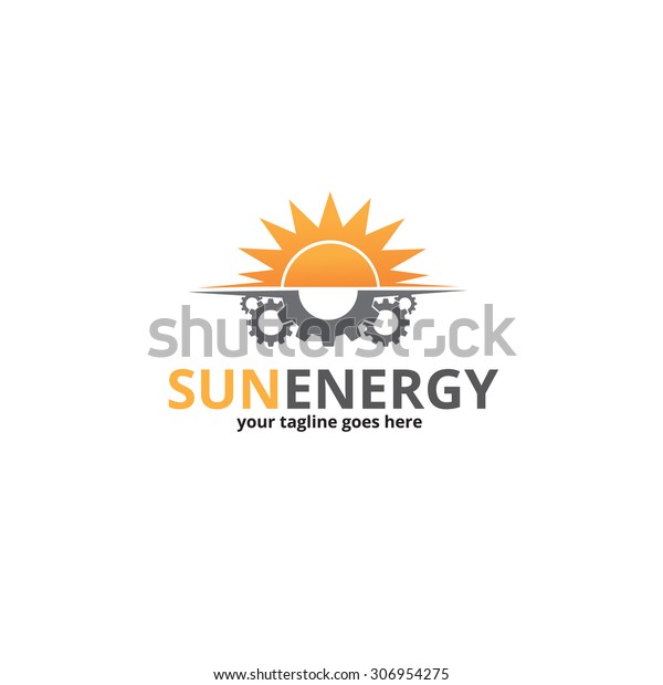 Sun Energy Logo Template Stock Vector (Royalty Free) 306954275