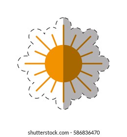 sun energy natural icon vector illustration eps 10