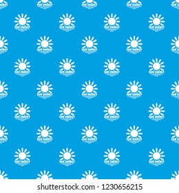 Sun energy pattern vector seamless blue repeat for any use