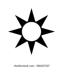 Sun energy symbol icon vector illustration graphic design