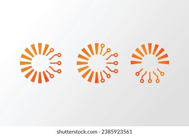 Logo von Sun Energy und Technology Vektorsymbol