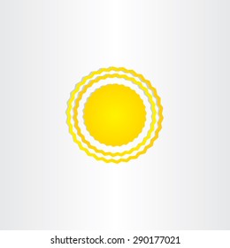 sun energy vector wave design element