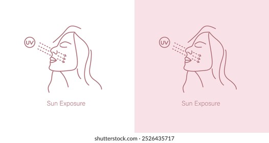 Ícone de Vetor de Consciência de Exposição ao Sol