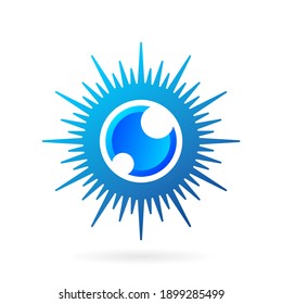 sun eye camera technology logo