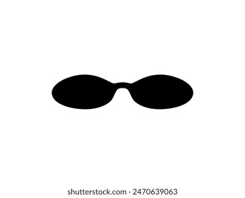 Silueta, vista frontal, estilo plano, se puede utilizar para Pictograma, Logo Gram, App, ilustración de arte, Plantilla para Imagen de Perfil de avatar, Sitio web o elemento de Diseño gráfico. Ilustración vectorial