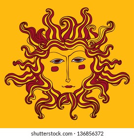sun face