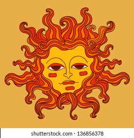 sun face