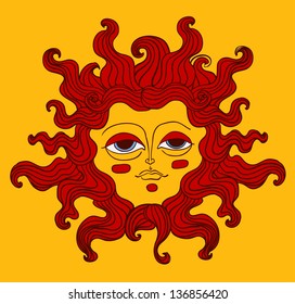sun face