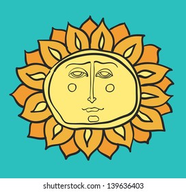Sun face