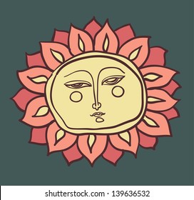 Sun face