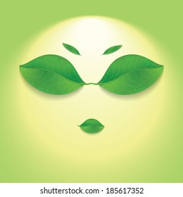 Sun face. 