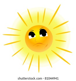 sun face.