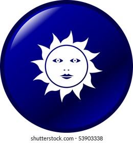 sun with face button