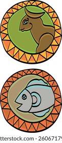 Sun face symbol  Aurudu Sinhala And Tamil New Year