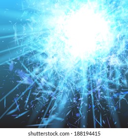 Sun with feather abstract , vector background. eps 10