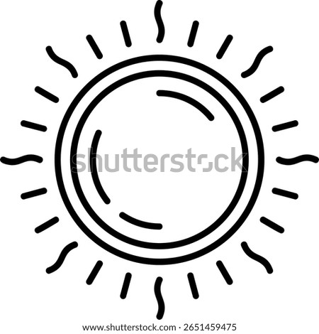 Sun Filled Style Icon Design