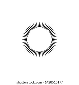 Sun and Fireworks Icon Logo Vector