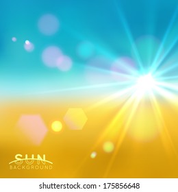 Sun flare background