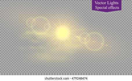 the sun and flare and the cloud
