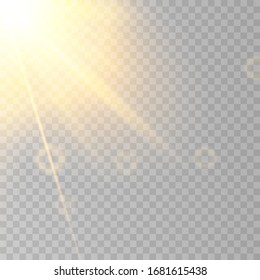Sonnenflecken einzeln auf transparentem Hintergrund