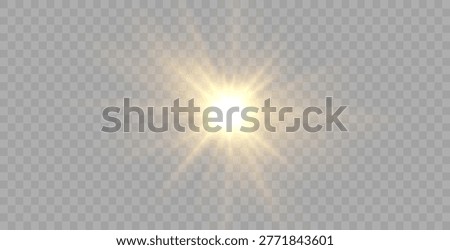 Sun flare lens flare sunlight glow light effect sun rays glare light leak overlay transparent background png isolated bright sparkle burst flash starburst luminous radiant golden light optical flare shine