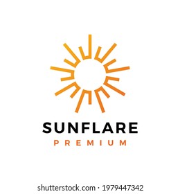 Sun Flare Light Bright Shine Logo Stock Vector (Royalty Free ...