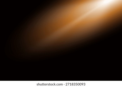 Sun flare on the black background