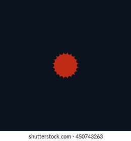 Sun flat icon.