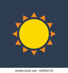 sun flat icon