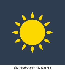 sun flat icon