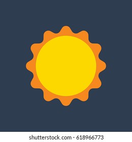 sun flat icon