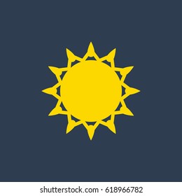 sun flat icon