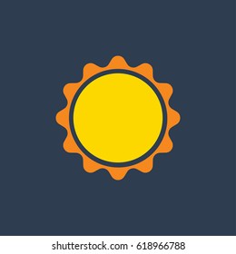 sun flat icon