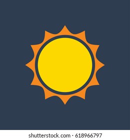 sun flat icon