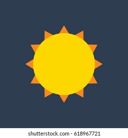 sun flat icon