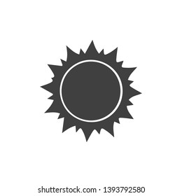 Sun flat icon. Sign sun. Vector logo for web design, mobile and infographics. Vector illustration. Isolated on white background.